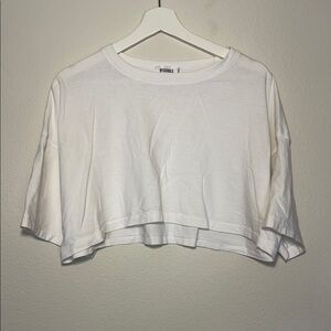 Missguided Ultra cropped White Top US 8 medium